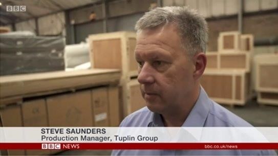 The Tuplin Group featured on the BBC News at 10